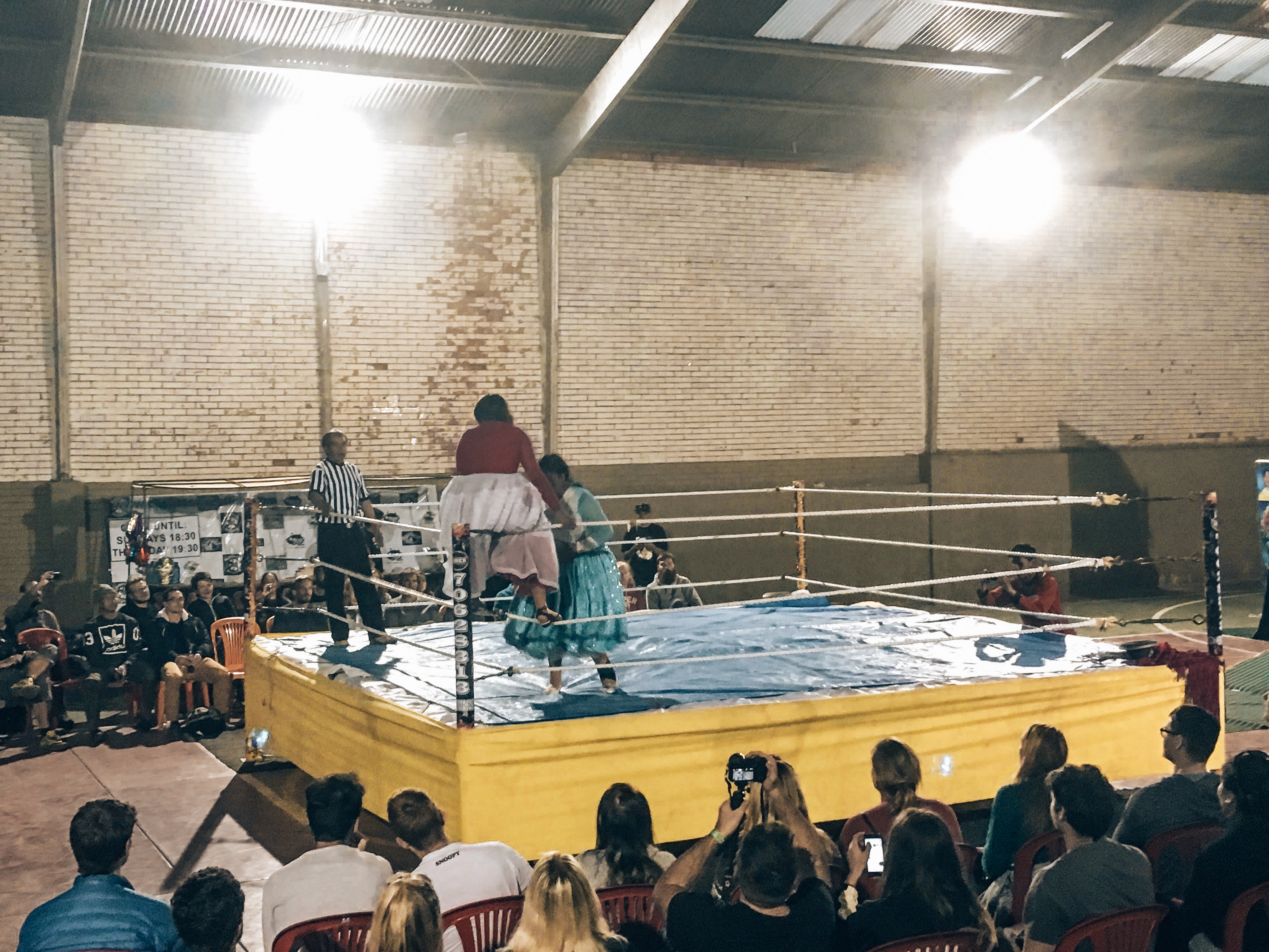 Cholita Wrestling Ring Bolivia