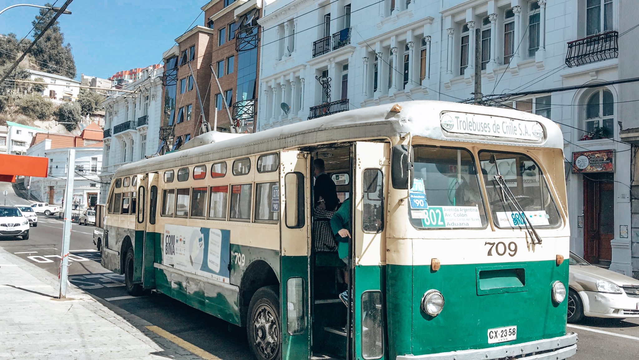 Trolley Bus Valparaiso Chile Trolley Bus Valparaiso Chile