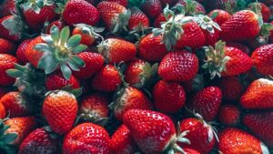 88 days of farm work - Tray of strawberries