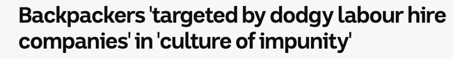 Farm work headline horror Farm work headline horror