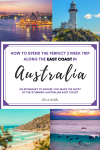 2 week itinerary of East Coast Australia
