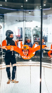 iFLY Perth - Sarah practicing skydiving